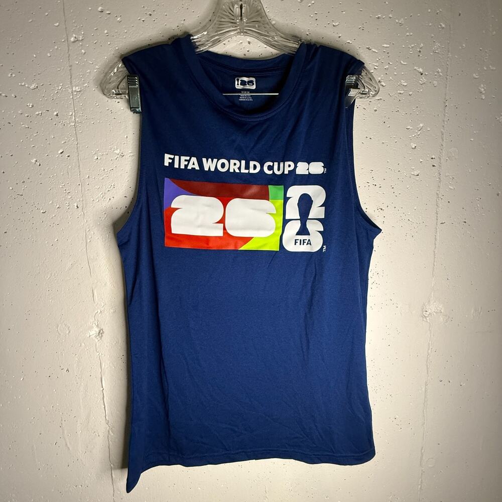 FIFA World Cup 2026 Official blue sleeveless Tank Muscle shirt - Size Medium